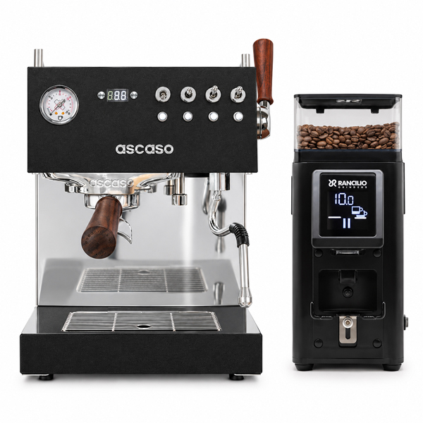 Ascaso Steel Duo Plus V3 + Rancilio Stile schwarz
